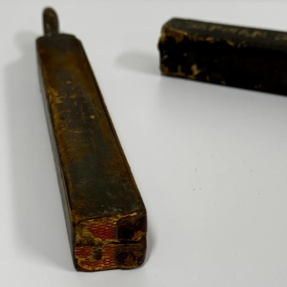 Vintage Chapman's Magic Strop: Aged Wood Shaving Blade Sharpener